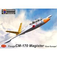 Kovozavody 1/72 Fouga CM-170 Magister "Over Europe" Plastic Model Kit 0242