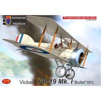 Kovozavody 1/72 Vickers FB-19 Mk.I "Bullet" RFC Plastic Model Kit 0249
