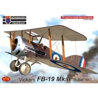Kovozavody 1/72 Vickers FB-19 Mk.II "Bullet" RFC Plastic Model Kit 0250