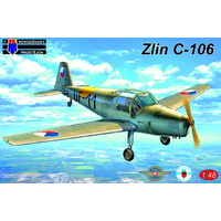 Kovozavody KPM4809 1/48 Zlin C-106 2xCZ, Hun, Egypt Plastic Model Kit