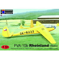 Kovozavody Prostejov 1/72 FVA-10b Sidlo 'Czechoslovak aeroclubs' (gliders) Plastic Model Kit