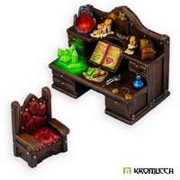 Kromlech Wizard's Worshop Workdesk with Chair
