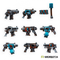 Kromlech Orc Pistols (8 + grenade and shoulder pad) 