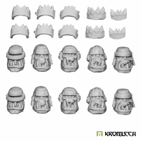 Kromlech Armoured Orc Heads (10) 