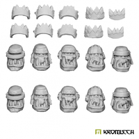 Kromlech Armoured Orc Heads (10) 