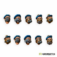 Kromlech Imperial Highlanders Heads in Gasmasks (10)