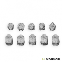 Kromlech Imperial Guardswoman torsos and heads (5)