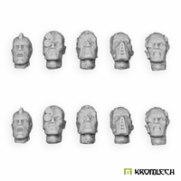 Kromlech Guardsmen Veteran Heads (10)