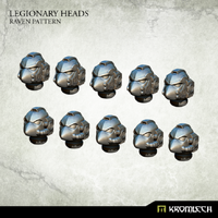 Kromlech Legionary Heads: Raven Pattern (10)