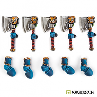 Kromlech Prime Legionaries CCW Arms: Axes [left] (5)