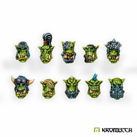 Kromlech Orc Wild Tribez Heads (10)