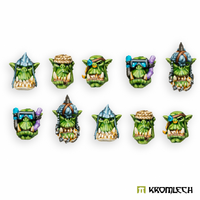 Kromlech Orc Storm Riderz Heads (10)