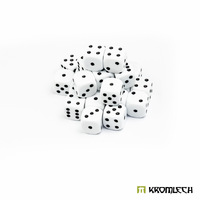 Kromlech Battle Dice 25x White 12mm