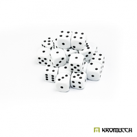 Kromlech Battle Dice 25x White 12mm