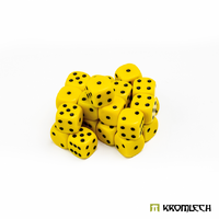 Kromlech Battle Dice 25x Yellow 12mm