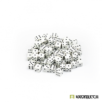 Kromlech Mini Battle Dice 100x White 7mm