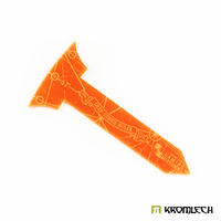 Kromlech Deep Strike Ruler Template 6" - Small Perimeter - Orange