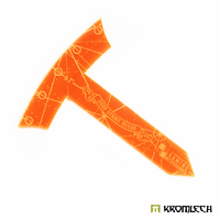 Kromlech Deep Strike Ruler Template 6" - Medium Perimeter - Orange