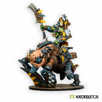 Kromlech Orc Wild Tribez Warchief on Cyboar (1)