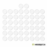 Kromlech Clear Acrylic Bases: Round 25mm (50)