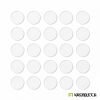 Kromlech Clear Acrylic Bases: Round 40mm (25)