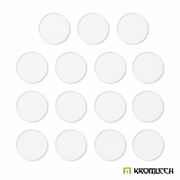 Kromlech Clear Acrylic Bases: Round 50mm (15)