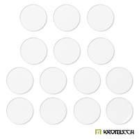 Kromlech Clear Acrylic Bases: Round 80mm (10)