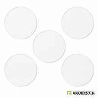 Kromlech Clear Acrylic Bases: Round 100mm (5)