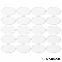 Kromlech Clear Acrylic Bases: Oval 60x35mm (20)