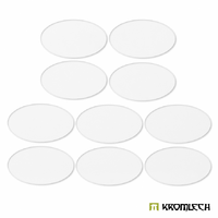 Kromlech Clear Acrylic Bases: Oval 90x52mm (10)