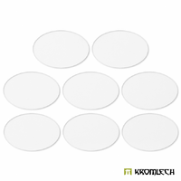 Kromlech Clear Acrylic Bases: Oval 105x70mm (8)