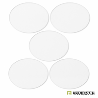 Kromlech Clear Acrylic Bases: Oval 120x92mm (5)