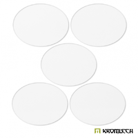 Kromlech Clear Acrylic Bases: Oval 120x92mm (5)