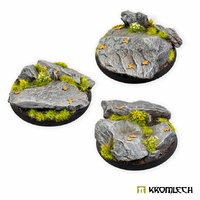 Kromlech Rocky Outcrop Round 50mm (3)