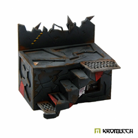Kromlech Tabletop Scenics Skargruk Line - Straight wall with stairs