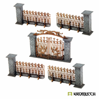 Kromlech Tabletop Scenics Hive City Iron Fence Gate 