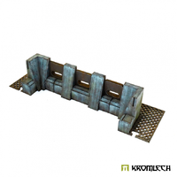 Kromlech Tabletop Scenics Imperial Defense Line: 90° Inner Wall