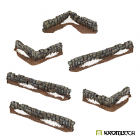 Kromlech Tabletop Scenics Hospodars Village Stone Fences