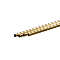 K&S Brass Tube 6 x 1000mm 0.45 Wall (Per Tube)