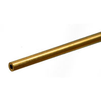 K&S Brass Round Tube 1/8 x 12" 0.029 Wall