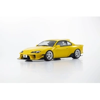 Kyosho Samurai 1/18 Nissan Silvia S15 Khyzyl Saleem (Yellow) Resin Model Car