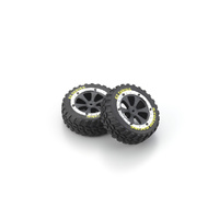 Kyosho Wheel + Tyre Set Sandmaster