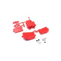 Kyosho IFF001KR Battery & Reciever Box Set Fluorescent Red MP9