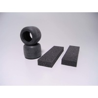Kyosho Racing Kart Rear Tyres w/ Foam Inserts (2PK)