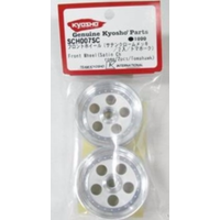 Kyosho Front Wheel (Satin Chrome / 2pcs / Tomahawk)