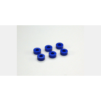 Kyosho Aluminum Collar (3x7x3mm/Blue/6pcs)
