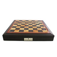 Dal Rossi 18” Brown Bevelled Edge Chess Box