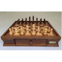 Dal Rossi Chess Set 16", With Wooden Chess Pieces