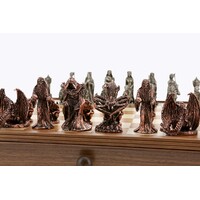 Dal Rossi Italy 90mm The Ring Metal Chess Pieces