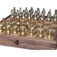 Dal Rossi Medieval Warriors Resin Chess Pieces 